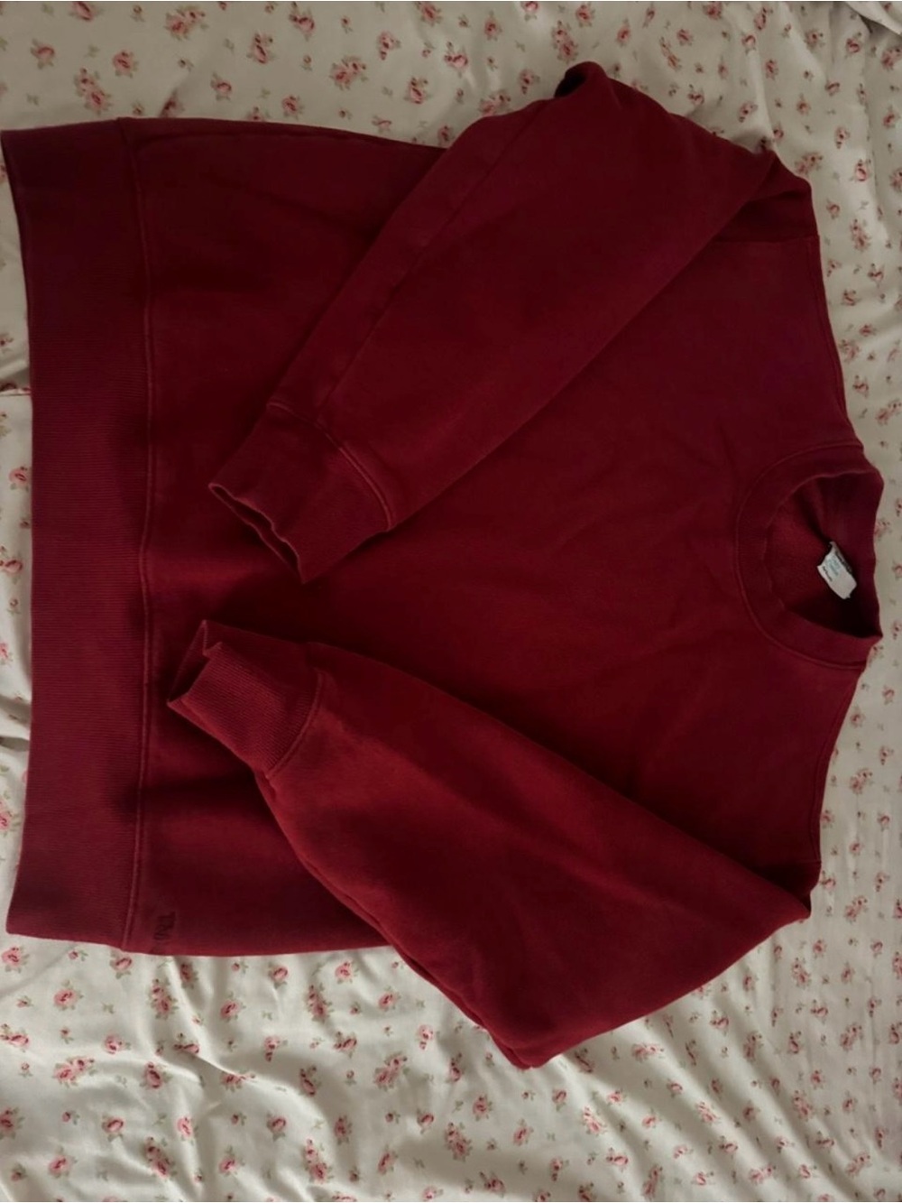 TNA Men's Crewneck Sweater - Deep Wine Red